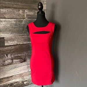 Elegant Red Sleeveless Dress